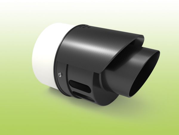 TERMINAL COAXIAL CORTO NEGRO