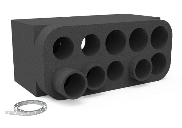 CAJAS DE DISTRIBUCIÓN DE FOAM CON SALIDAS DE Ø75 Y Ø90 (MULTICANAL) 